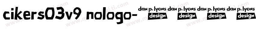 cikers03v9 nologo字体转换